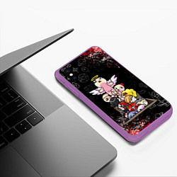 Чехол iPhone XS Max матовый The Binding of Isaac ИСААК, цвет: 3D-фиолетовый — фото 2