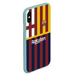 Чехол iPhone XS Max матовый BARCELONA FC БАРСЕЛОНА ФК BARCA, цвет: 3D-мятный — фото 2