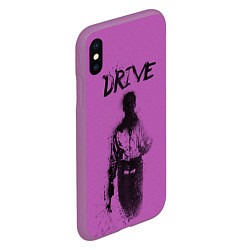 Чехол iPhone XS Max матовый Drive драйв, цвет: 3D-фиолетовый — фото 2