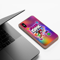 Чехол iPhone XS Max матовый Friday Night Funkin, цвет: 3D-коричневый — фото 2