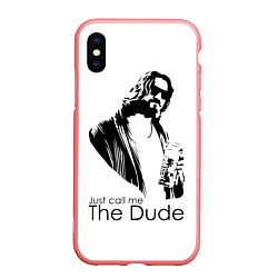 Чехол iPhone XS Max матовый Just call me the Dude, цвет: 3D-баблгам