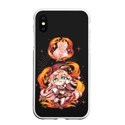 Чехол iPhone XS Max матовый Chibi Yanfei GI