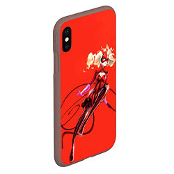 Чехол iPhone XS Max матовый Takamaki, цвет: 3D-коричневый — фото 2