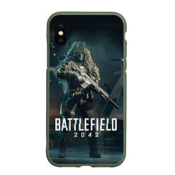 Чехол iPhone XS Max матовый BATTLEFIELD 2042 Батлфилд