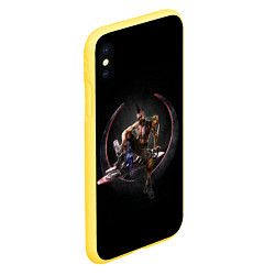 Чехол iPhone XS Max матовый Anarki, цвет: 3D-желтый — фото 2