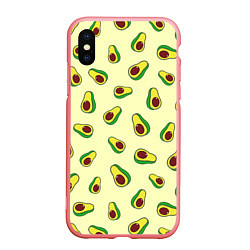 Чехол iPhone XS Max матовый Авокадо Avocado, цвет: 3D-баблгам