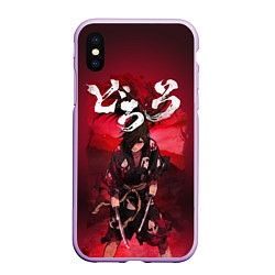 Чехол iPhone XS Max матовый Dororo red