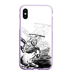 Чехол iPhone XS Max матовый A demon on a horse