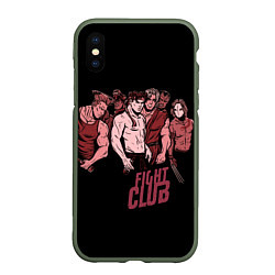 Чехол iPhone XS Max матовый Fight Club x Street Fighter