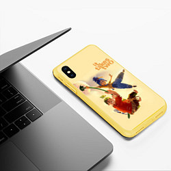 Чехол iPhone XS Max матовый It Takes Two, цвет: 3D-желтый — фото 2