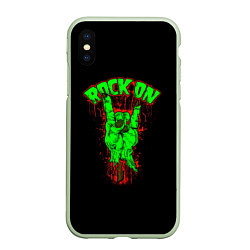 Чехол iPhone XS Max матовый RoCK On