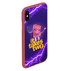 Чехол iPhone XS Max матовый It takes two DR Hakim Z, цвет: 3D-красный — фото 2