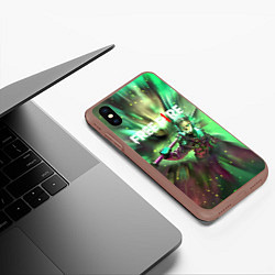 Чехол iPhone XS Max матовый FREEFIRE Battlegrounds Z, цвет: 3D-коричневый — фото 2