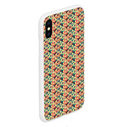 Чехол iPhone XS Max матовый Джойстики, цвет: 3D-белый — фото 2