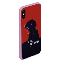 Чехол iPhone XS Max матовый Cowboy Bebop - Spike, цвет: 3D-сиреневый — фото 2