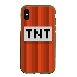 Чехол iPhone XS Max матовый TNT, цвет: 3D-коричневый