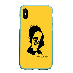 Чехол iPhone XS Max матовый Simpsons family