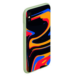 Чехол iPhone XS Max матовый Color Mix, цвет: 3D-салатовый — фото 2
