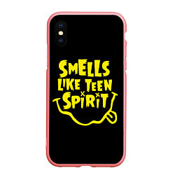 Чехол iPhone XS Max матовый Smells like teen spirit