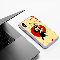 Чехол iPhone XS Max матовый Нико Робин One Piece, цвет: 3D-светло-сиреневый — фото 2