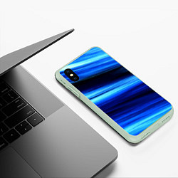 Чехол iPhone XS Max матовый Морской, цвет: 3D-салатовый — фото 2