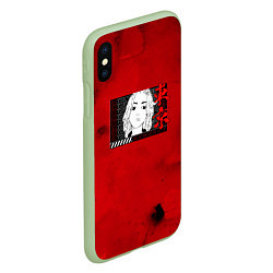 Чехол iPhone XS Max матовый МИККИ RED EDITION, цвет: 3D-салатовый — фото 2