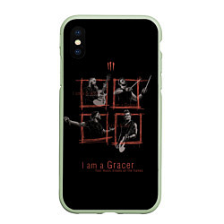 Чехол iPhone XS Max матовый I am a Gracer, цвет: 3D-салатовый