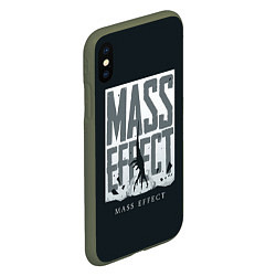Чехол iPhone XS Max матовый Эффект массы, цвет: 3D-темно-зеленый — фото 2