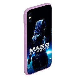 Чехол iPhone XS Max матовый MASS EFFECT ТАЛИ ЗОРА, цвет: 3D-сиреневый — фото 2