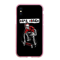 Чехол iPhone XS Max матовый Skater boy, цвет: 3D-розовый