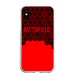 Чехол iPhone XS Max матовый Battlefield 2042 - Hexagon