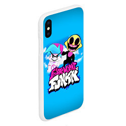 Чехол iPhone XS Max матовый Boyfriend and Monster, цвет: 3D-белый — фото 2