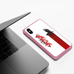 Чехол iPhone XS Max матовый EVANGELION ПИЛОТ EVA, цвет: 3D-малиновый — фото 2