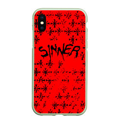 Чехол iPhone XS Max матовый FAR CRY 5 SINNER ГРЕШНИК, цвет: 3D-салатовый