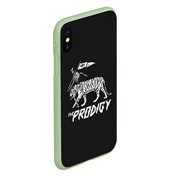 Чехол iPhone XS Max матовый Tiger Prodigy, цвет: 3D-салатовый — фото 2