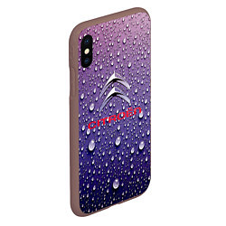 Чехол iPhone XS Max матовый Citroёn Storm Ситроен ливень, цвет: 3D-коричневый — фото 2