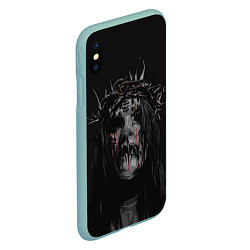 Чехол iPhone XS Max матовый Joey Jordison, цвет: 3D-мятный — фото 2