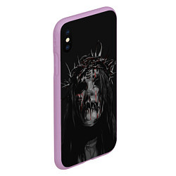 Чехол iPhone XS Max матовый Joey Jordison, цвет: 3D-сиреневый — фото 2