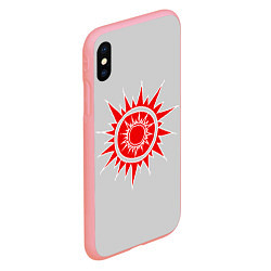 Чехол iPhone XS Max матовый Красно солнышко, цвет: 3D-баблгам — фото 2