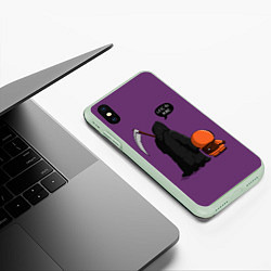 Чехол iPhone XS Max матовый Друг Кенни, цвет: 3D-салатовый — фото 2