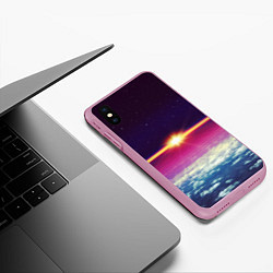 Чехол iPhone XS Max матовый МЕЖДУ НЕБОМ И ЗЕМЛЁЙ, цвет: 3D-розовый — фото 2