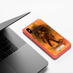 Чехол iPhone XS Max матовый FREEMAN GMAN HALF-LIFE Z, цвет: 3D-красный — фото 2