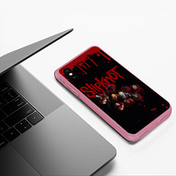 Чехол iPhone XS Max матовый SLIPKNOT СЛИПКНОТ Z, цвет: 3D-малиновый — фото 2