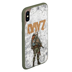 Чехол iPhone XS Max матовый DAYZ ДЕЙЗИ Z, цвет: 3D-темно-зеленый — фото 2