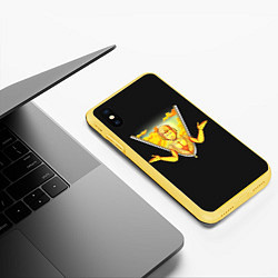 Чехол iPhone XS Max матовый Прощай, Бруно JoJo, цвет: 3D-желтый — фото 2