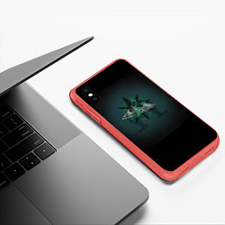 Чехол iPhone XS Max матовый Hydra dominatus, цвет: 3D-красный — фото 2
