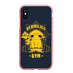 Чехол iPhone XS Max матовый Vermilion gym, цвет: 3D-баблгам