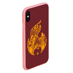 Чехол iPhone XS Max матовый Покемоны огня, цвет: 3D-баблгам — фото 2