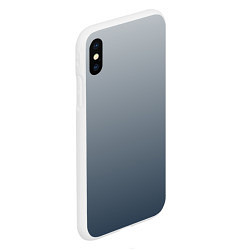 Чехол iPhone XS Max матовый GRADIENT 50 SHADES OF GREY, цвет: 3D-белый — фото 2