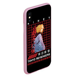 Чехол iPhone XS Max матовый Майки Тосва токийские мстители, цвет: 3D-розовый — фото 2
